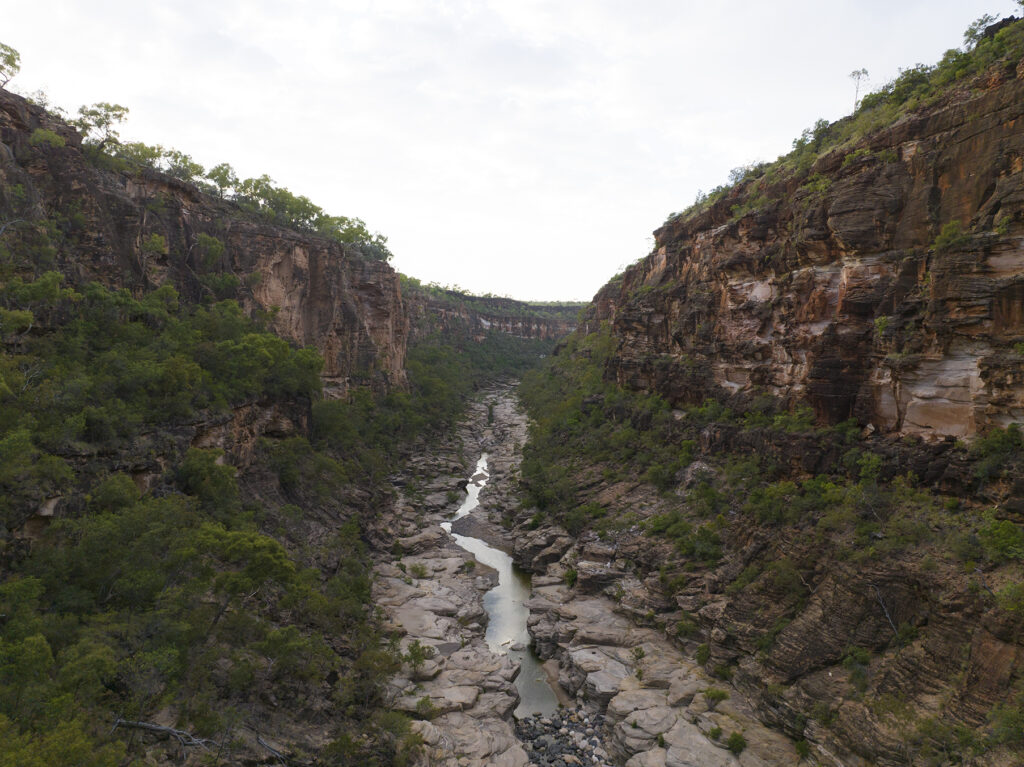 Porcupine Creek flowing through Porcupine Gorge