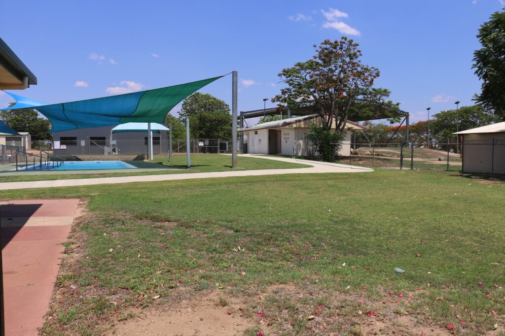 Access pathway to amenities block Hughenden Public Pool