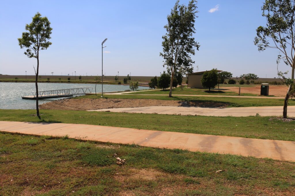 Access toilet and pathways Hughenden Recreational Lake boat ramp
