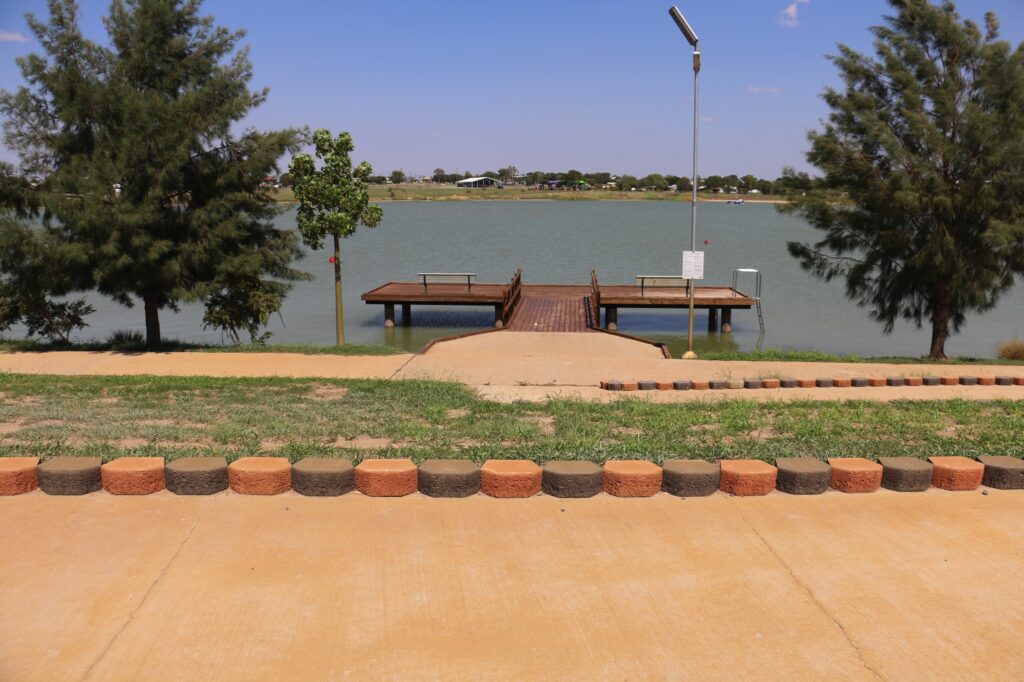 Accessibility Jetty Hughenden Recreational Lake (eastern side)
