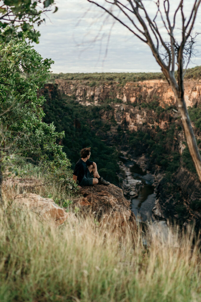 View of the Porcupine Gorge via a cliff lookout