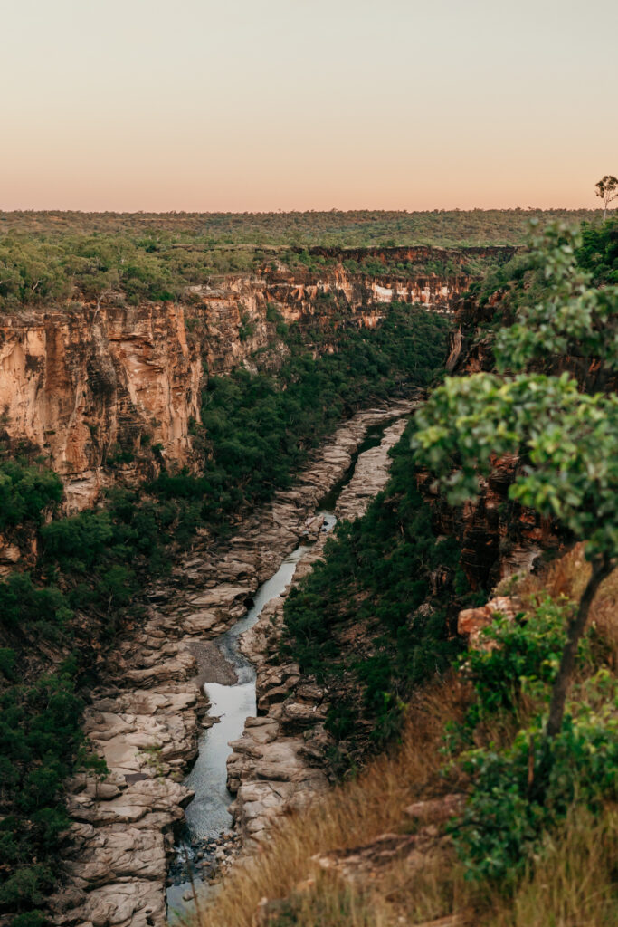 View of the Porcupine Gorge in the afternoon